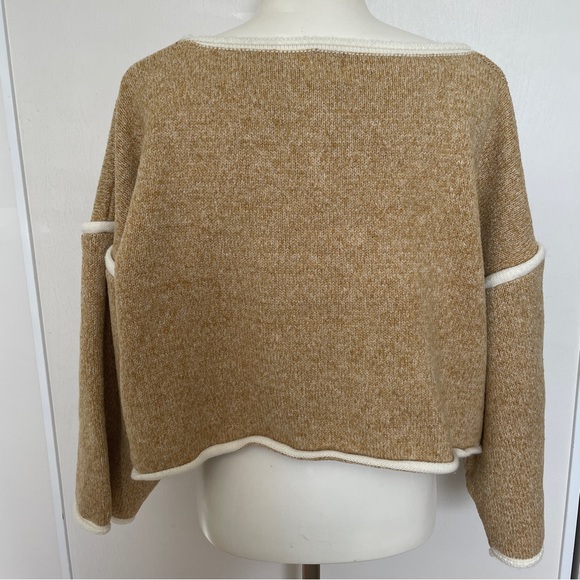 Princess Polly Crop Design Wide Neckline Drop Shoulder Oversized Sweater - Picture 3 of 8